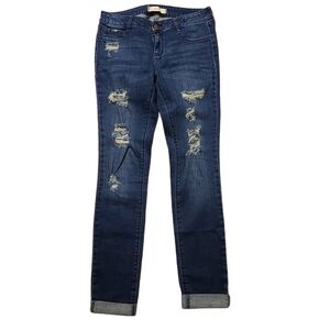 Bull Head Black  dark blue denim legging skinny leg
